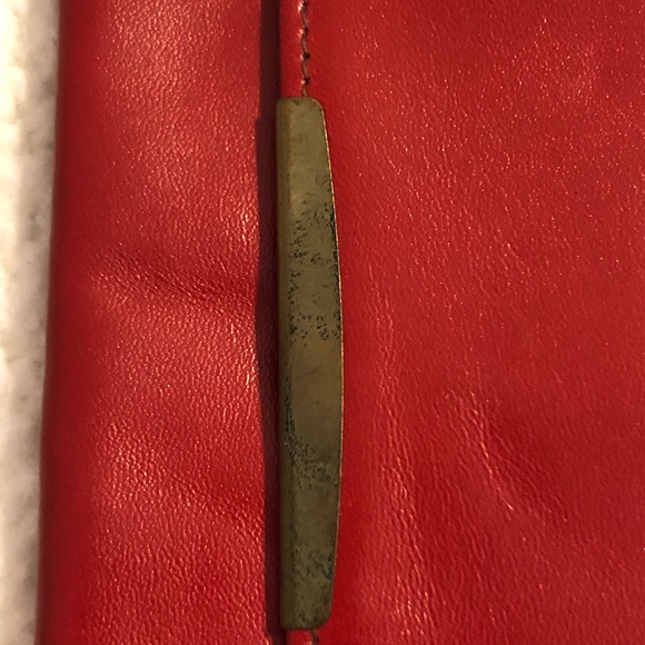 Vintage Italian Leather 3 Piece Set Red Leather - Picture 6 of 16